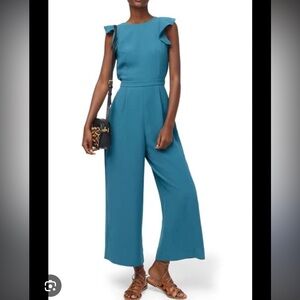 J. Crew Jumpsuit Ruffle Crepe